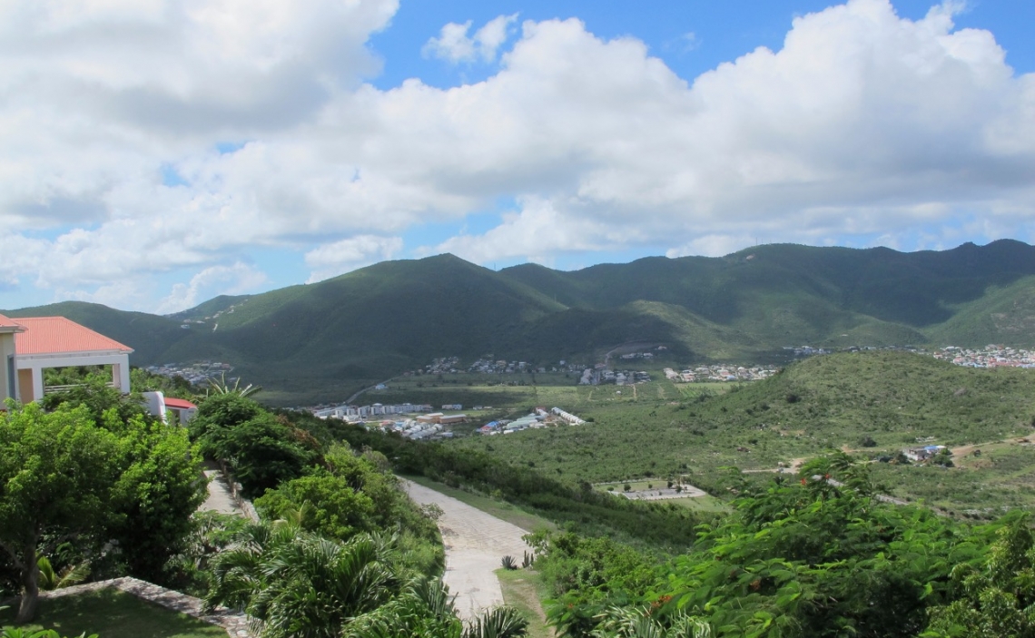 Rice Hill view of St Maarten St Martin real estate splendid hill views 