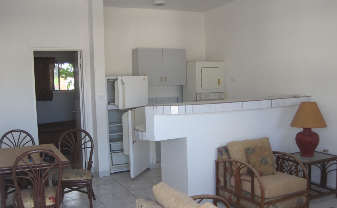 Kitchen, living and dining space