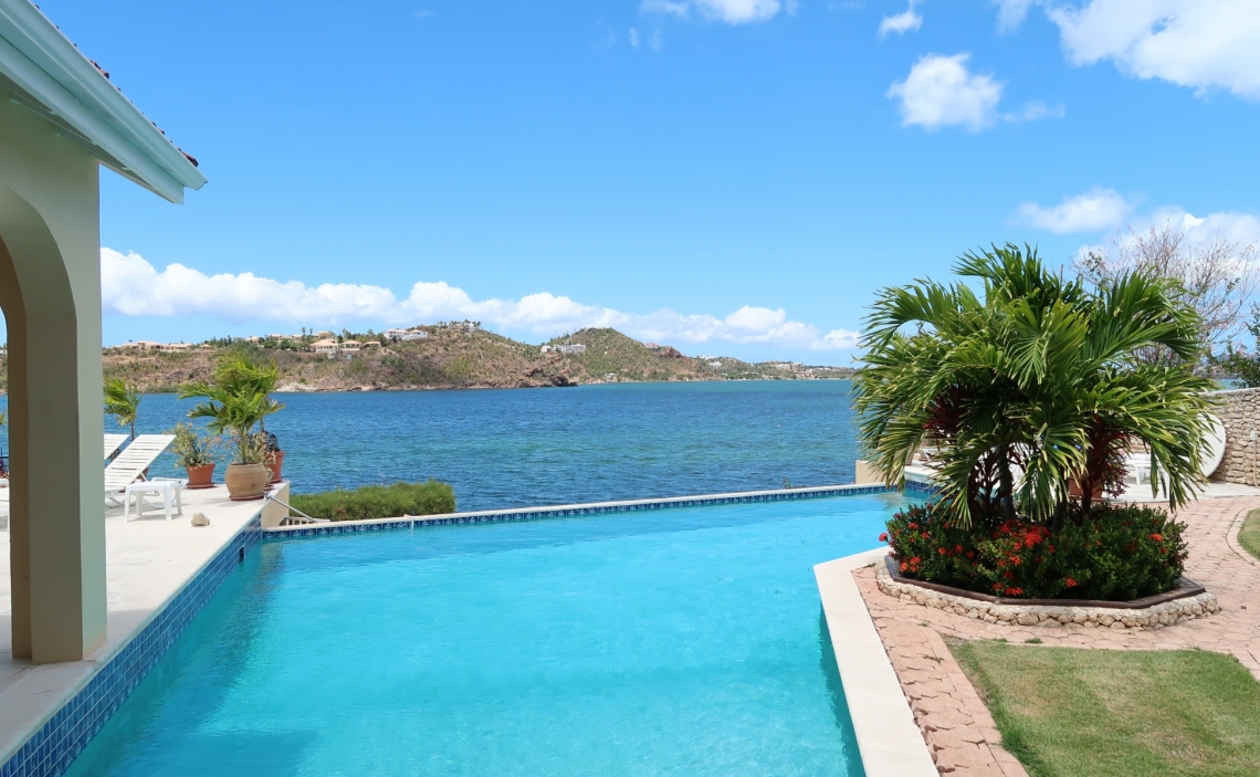 Pool and lagoon view