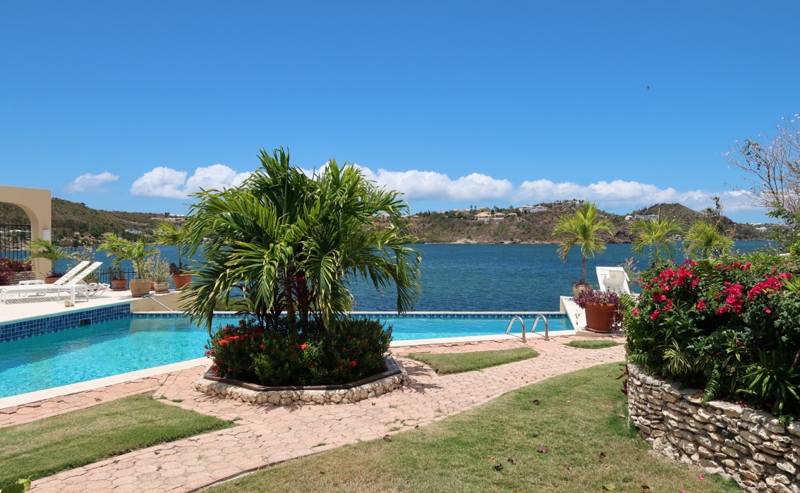 Landscape, pool and lagoon